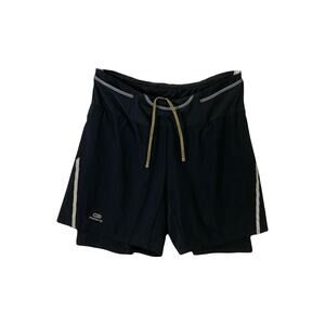 NWOT KALENJI Shorts Men~S W30”Decathlon Black Zip-Pocket Logo Bike Running Sport